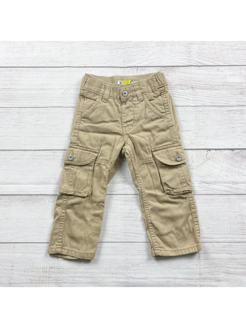 Lee Kids Tan Cargo Pants Pockets Boys 12-18 Months